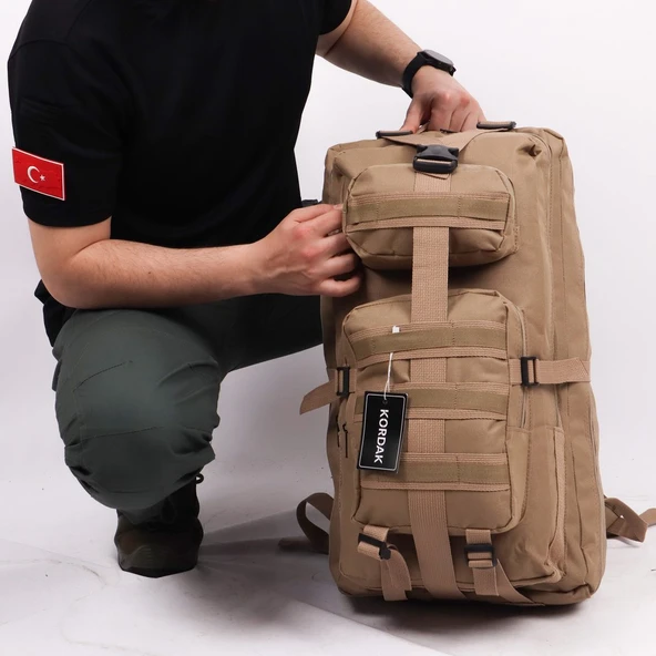 65lt Bej Outdoor Sırt Çantası - Resim 4