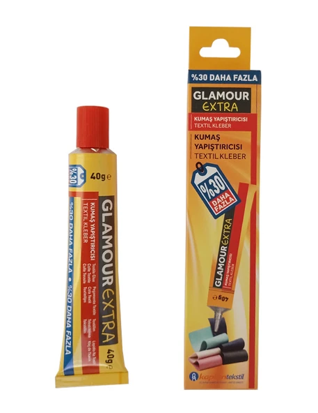 Glamour Extra Kumaş Yapıştırıcısı, Tekstil Kleber- 30 Gr