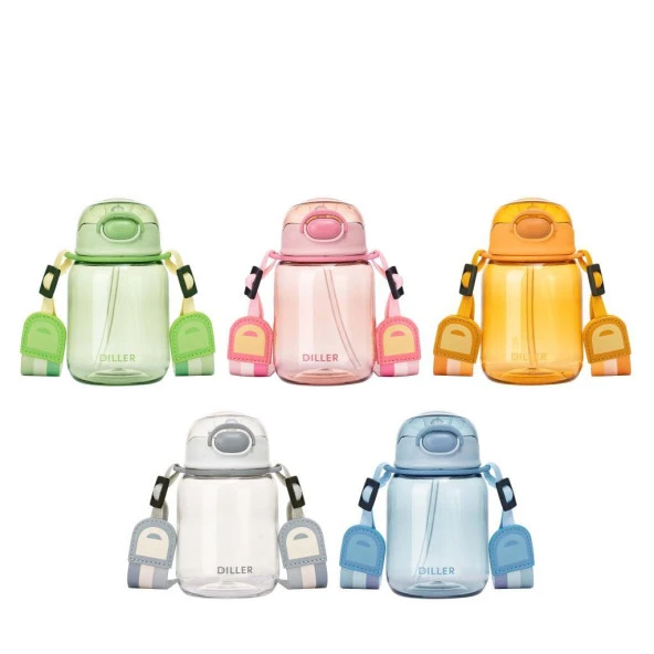 Bee Diller Tritan Pipetli Su Matarası 500Ml Turuncu - 7