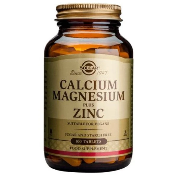 Solgar Calcium Magnesium Plus Zinc 100 Tablet