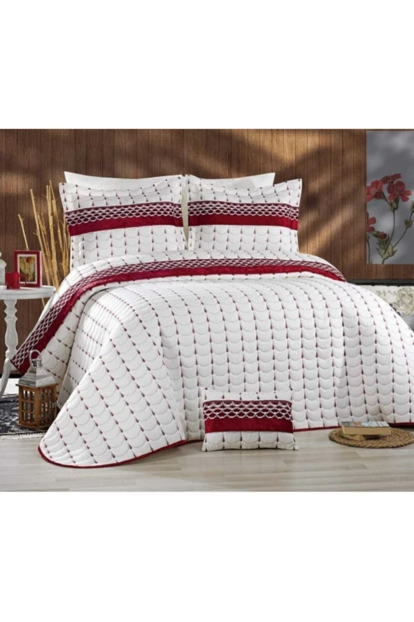 Sens Moi Kapitoneli Yatak Örtüsü Battaniye Ve Pike Özelliği 4 Parça