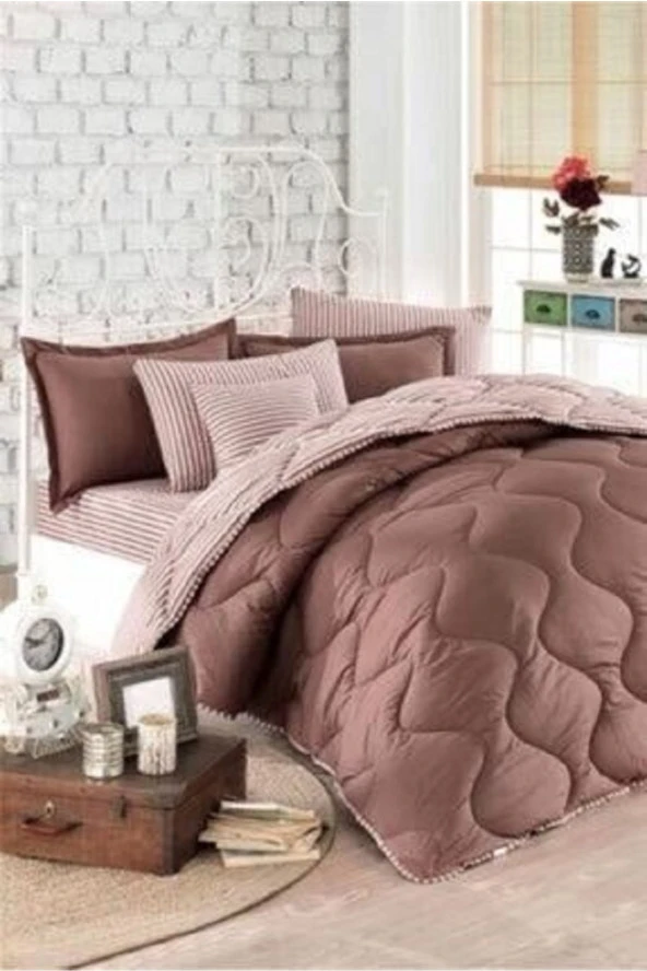 Sens Moi Yorgan (çift Kişilik) - Çizgili Modeller - Pamuklu - Ranforce Kumaş