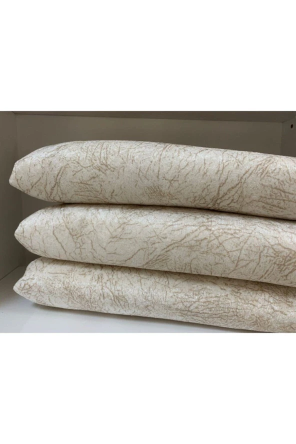 Sens Moi Koltuk Örtüsü (175x215 Cm) Krem Renk Damar Desenli