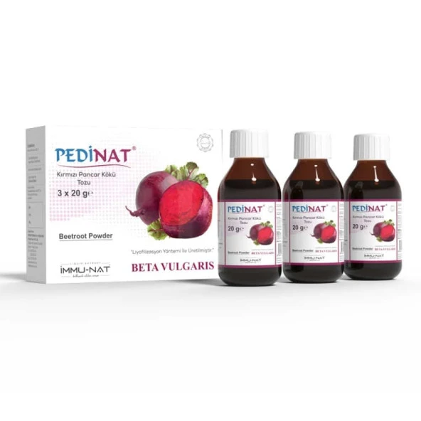 İmmunat Pedinat Kırmızı Pancar Kökü Tozu 3 X 20 gr ürün görseli