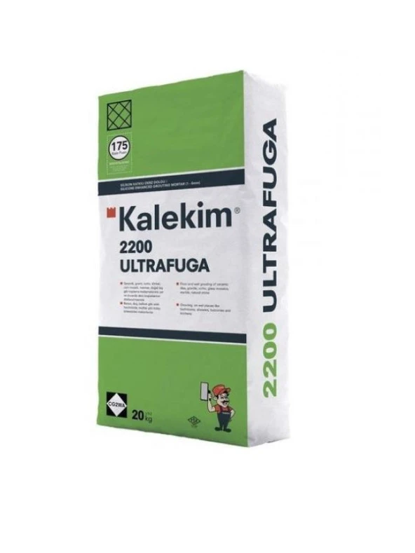 Kalekim 2200 Ultrafuga 20 kg Silikonlu Beyaz Derz Dolgu