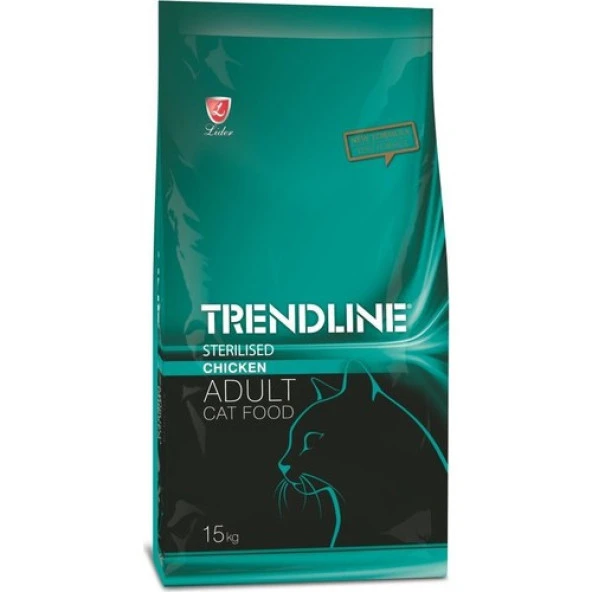 Trendline Kisirlastirilmis Tavuklu Yetiskin Kedi Mamasi 15 kg