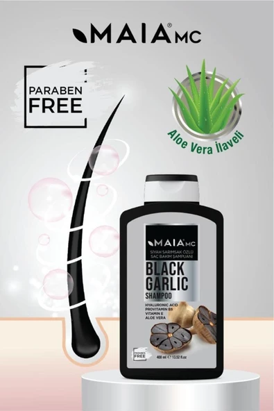 Siyah Sarımsak Özlü Saç Bakım Şampuanı 400 ml - 3