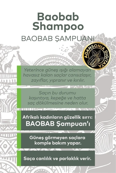 Baobab Özlü Saç Bakım Şampuanı 400 Ml - 2