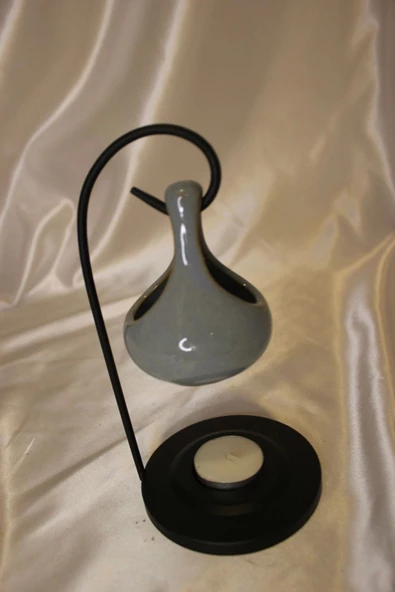 Buhardanlık Metal Ayaklı Buhurdanlık Gri - Resim 9