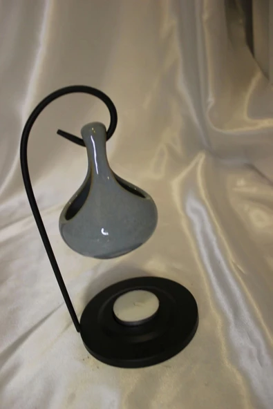 Buhardanlık Metal Ayaklı Buhurdanlık Gri - Resim 6