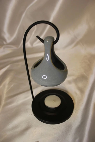 Buhardanlık Metal Ayaklı Buhurdanlık Gri - Resim 8