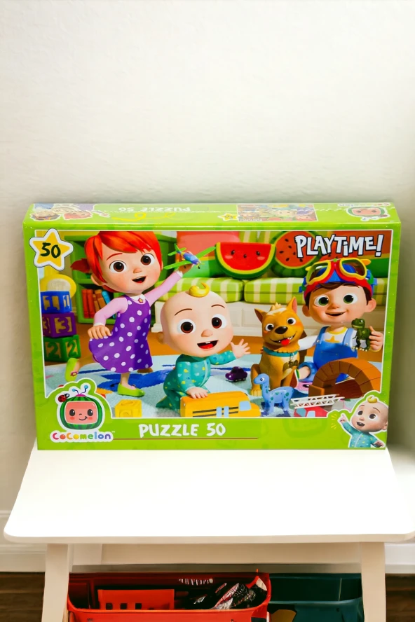 Cocomelon 50 Parça Puzzle Seti | Çocuk Yapboz Puzzle Oyun Seti CO7780