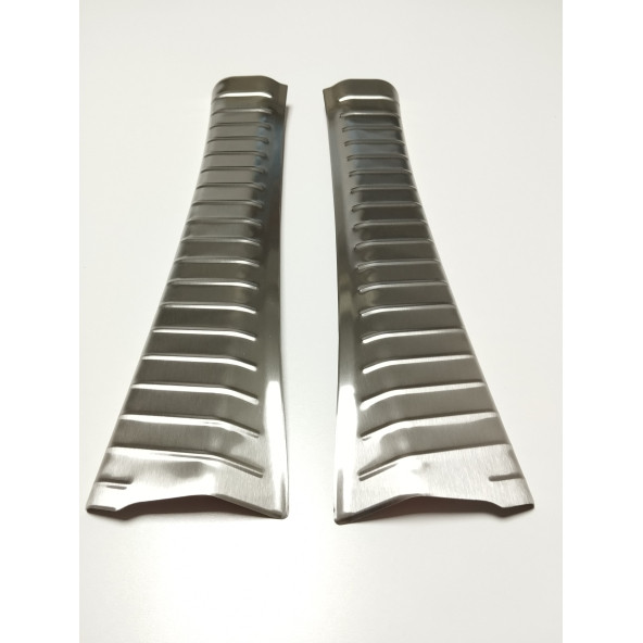 Dacia Jogger Krom Bagaj İç Eşik Koruma 2 Parça 2021+ Paslanmaz Çelik (TAŞLI) - Resim 3