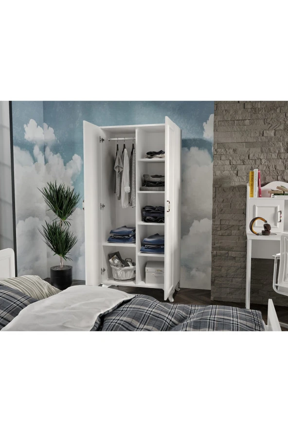 KZNMOB HOME Snow Country Tarzı Çocuk Odası Takımı - 4 Parçalı Ve Tamamı 1. Kalite Mdf - 2