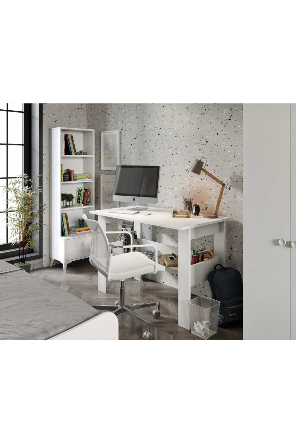 KZNMOB HOME Selen Çocuk Odası Takımı Beyaz - 5 Parçalı Tamamı 1. Kalite Mdf - 4