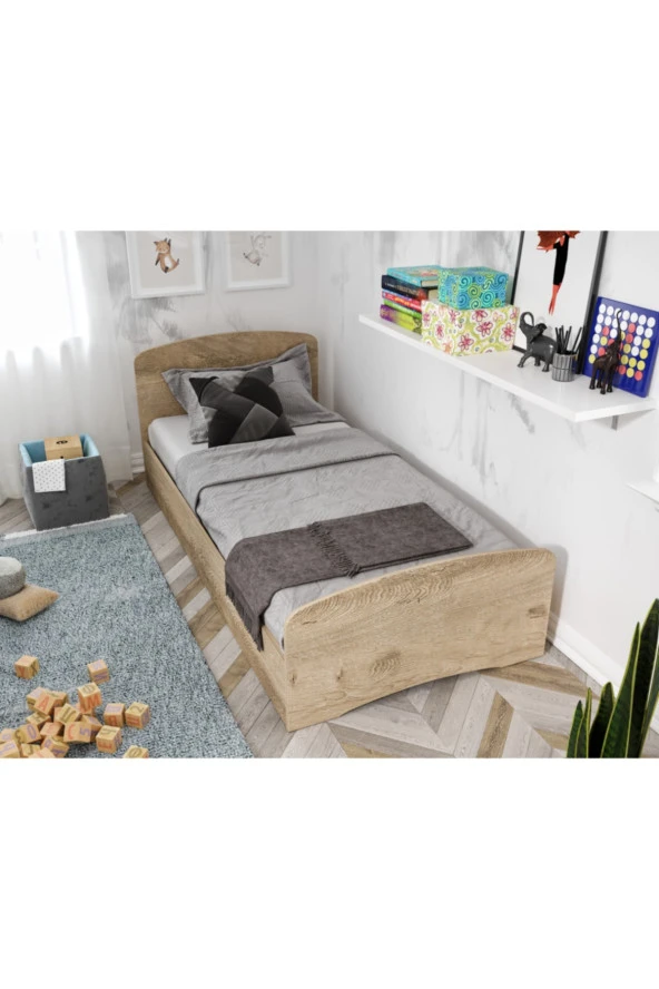 KZNMOB HOME Soft Tek Kişilik Mdf Karyola - 90 Cm X 190 Cm Yataklarla Uyumlu