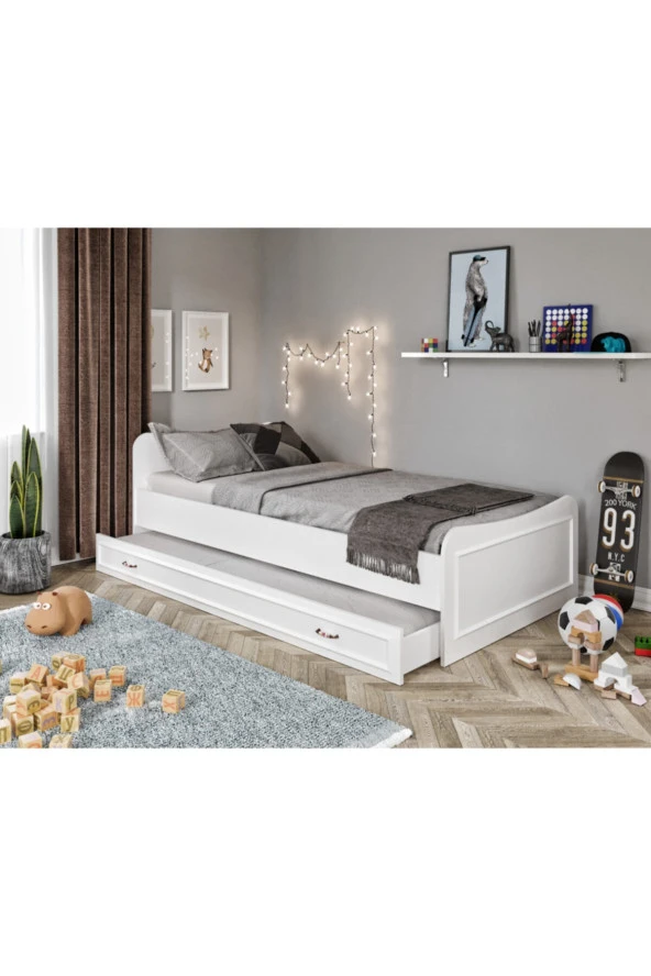 KZNMOB HOME Kartopu Country Yavrulu Karyola - Tamamı 1. Kalite Mdf - 2