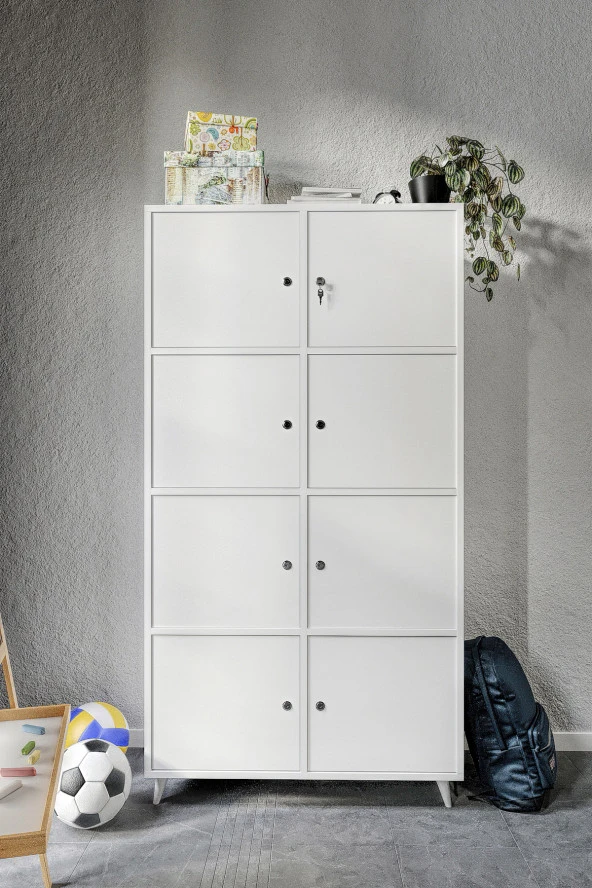 KZNMOB HOME Punto Kilitli Giyinme Soyunma Odası Dolabı, Spor Salonu Dolabı, İşyeri Dolabı