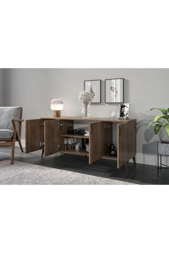 KZNMOB HOME Çok Amaçlı Mdf Konsol Dolap -18mm Mdf - 2