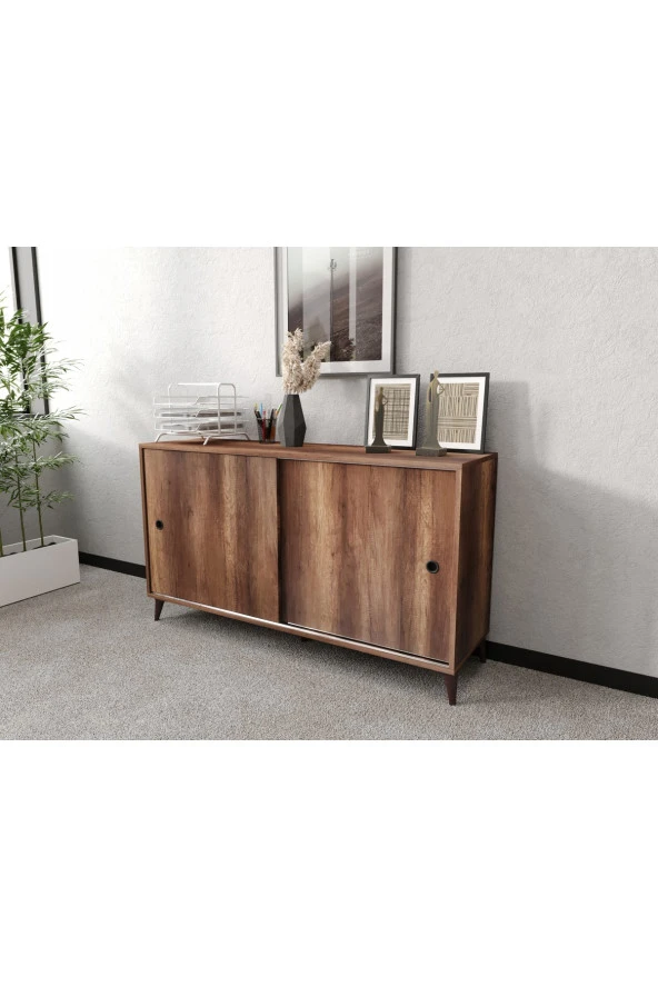 KZNMOB HOME Joker Ofis Dolabı, Dosya Dolabı Barok Meşe - Tamamı 1. Kalite Mdf - 4