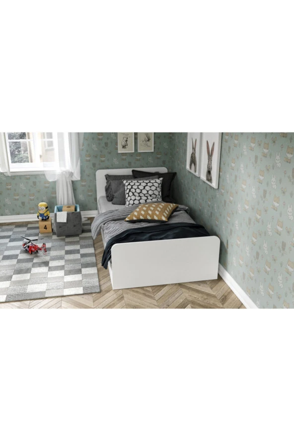 KZNMOB HOME Tek Kişilik Mdf Karyola - 100cm X 200cm - 3