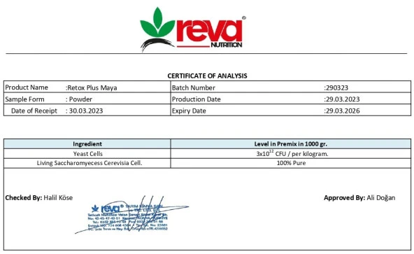 Retox Plus Canlılık Oranı Yüksek Saf Maya Vakumlu 10 Kg - 6