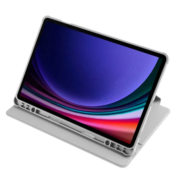 Galaxy Tab S9 Kılıf Termik Kalem Bölmeli Dönebilen Standlı Kılıf - 12