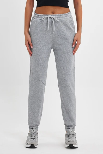 Kadın 3 İplik Kalın Rahat Kalıp Eşofman Altı spr24ea96 - Resim 11