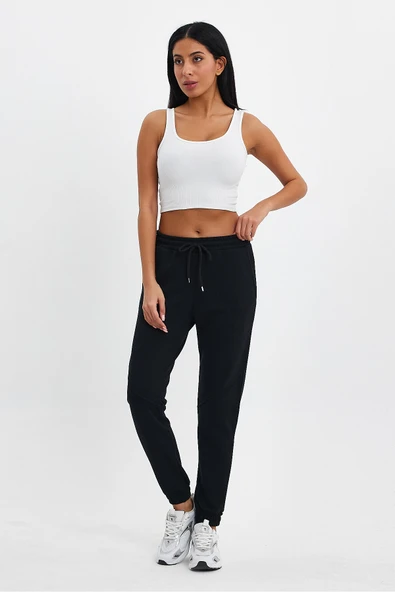 Süperlife Kadın 3 İplik Kalın Rahat Kalıp Eşofman Altı spr24ea96 - 4