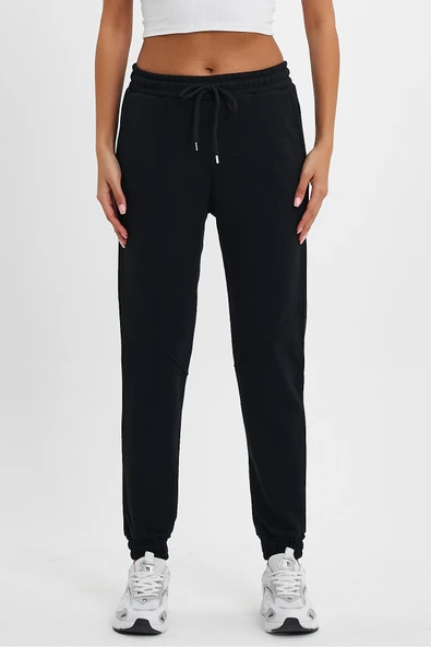 Kadın 3 İplik Kalın Rahat Kalıp Eşofman Altı spr24ea96 - Resim 5