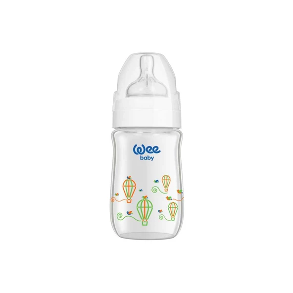 Antikolik Cam Biberon Wee Baby 140 Beyaz 180ml