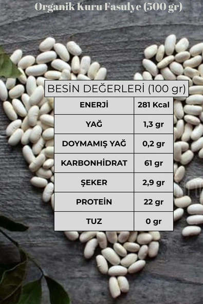 Organik Kuru Fasulye 1000 gr - 4