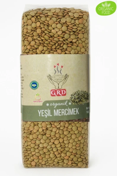 GRD Organik Yeşil Mercimek 1000 gr