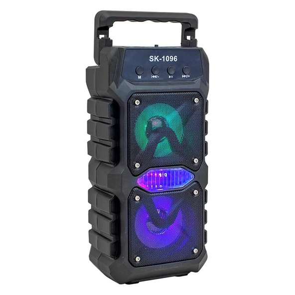 Magicvoice SK-1096 20 Watt Usb SD AUX Radyo Bluetooth Destekli Mikrofon Girişli Taşınabilir Hoparlör Mevlüt Hoparlörü - 4