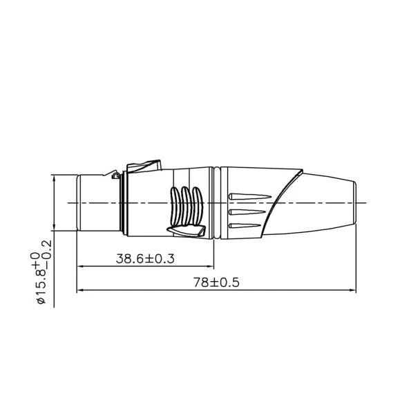 Enova XL23FB Dişi XLR Audio Konnektör - 4