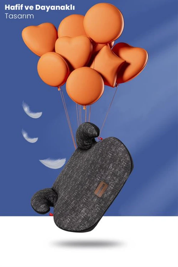 Babydoor Motto 15-36 KG Yükseltici Oto Koltuğu Ultra Comfort Yükseltici - Siyah - 5