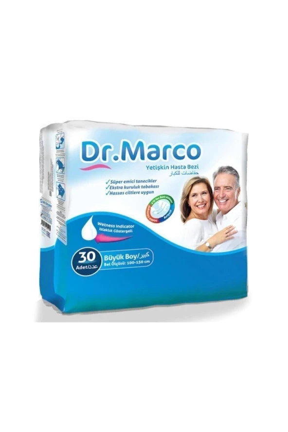 DR.MARCO Bel Bantlı Hasta Bezi Large 30Lu ürün görseli 1