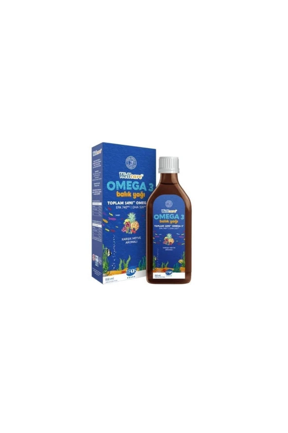 Omega 3 Karışık Meyve Aromalı Balık Yağı Takviye Edici Gıda 150ml