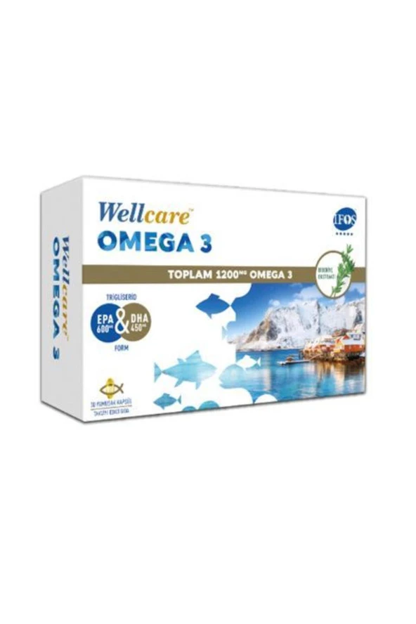 Wellcare Omega 3 1200 mg 30 Kapsül