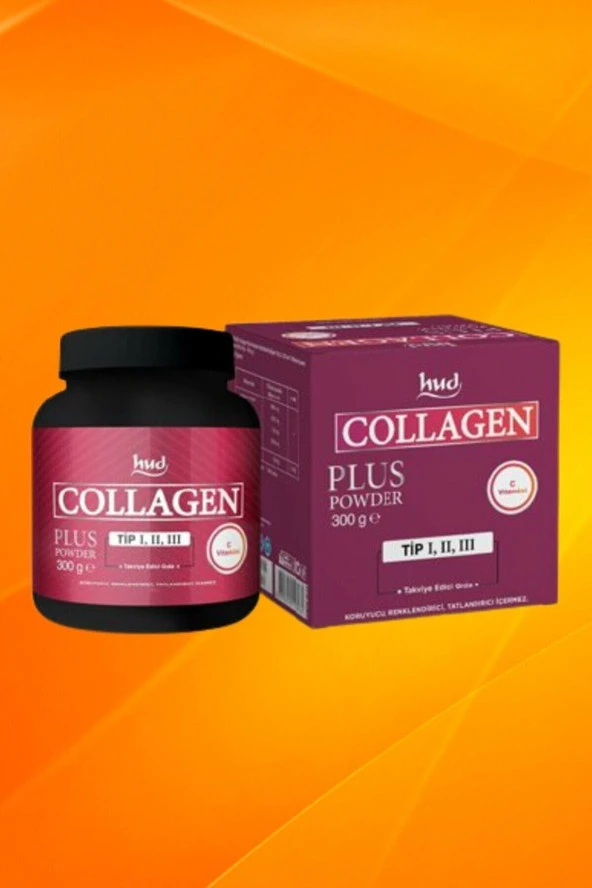 BİTKİ LİMANI Hud Collagen Plus Powder-Tip 1,2,3 Kolajen C Vitamini Içeren Takviye Edici Gıda (30 Günlük Porsiyon)