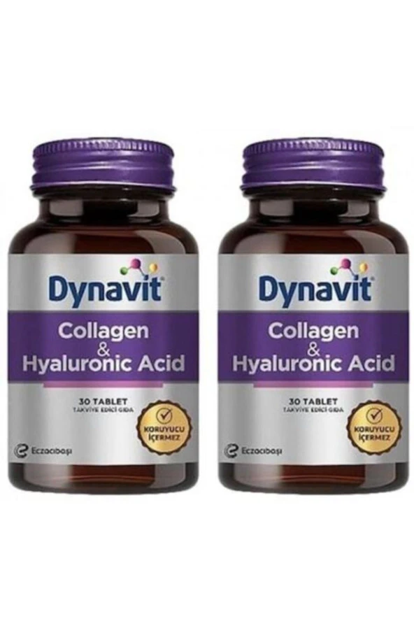 DYNAVİT Collagen Hyaluronic Acid 30 Tablet 2 Adet