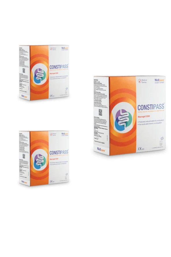 WELLCARE Constipass Macrogol 3350 10 Saşe 3 Kutu