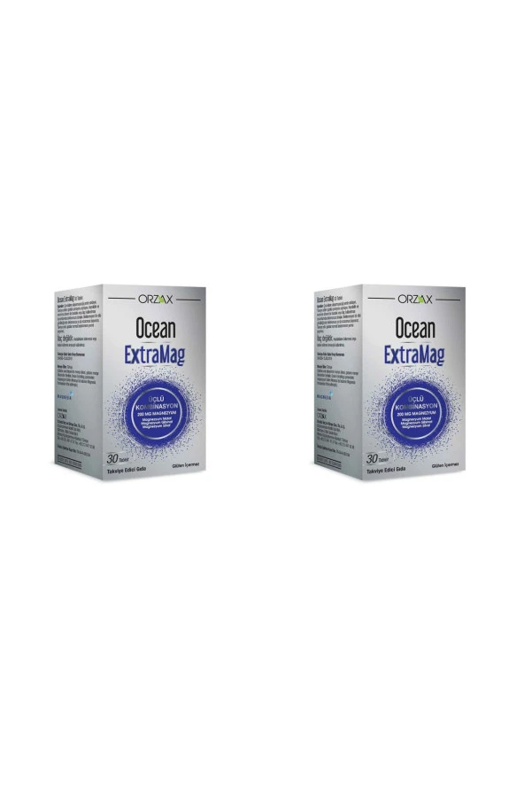 OCEAN Ocean Extramag 200 Mg Magnezyum 30 Tablet 2Li Paket