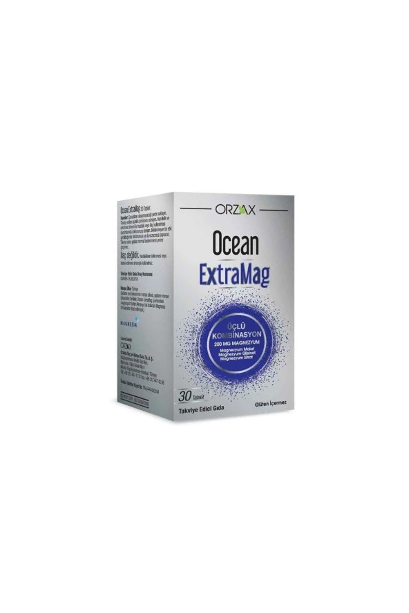 OCEAN Ocean Extramag 200 Mg Magnezyum 30 Tablet