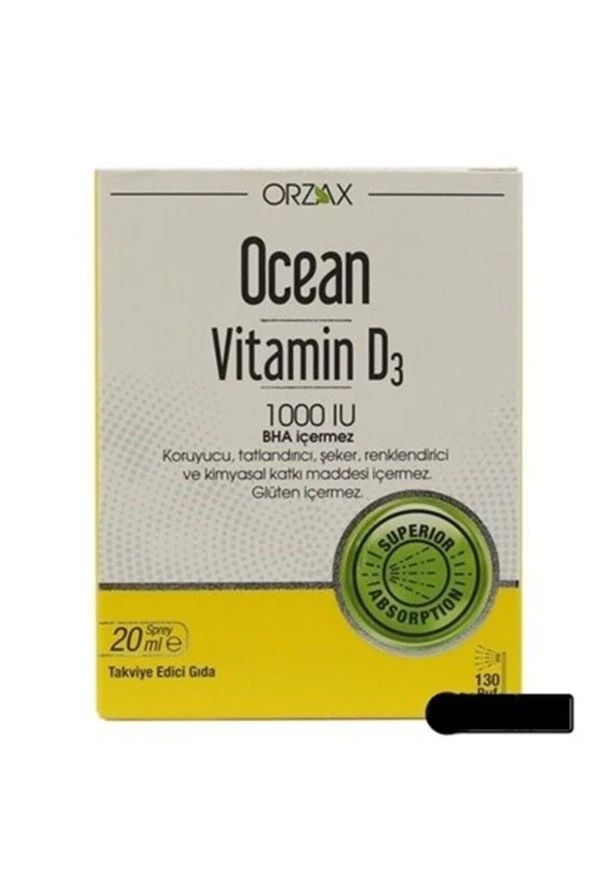 OCEAN Ocean Vitamin D3 1000 Iu Oral Sprey 20 Ml - 1