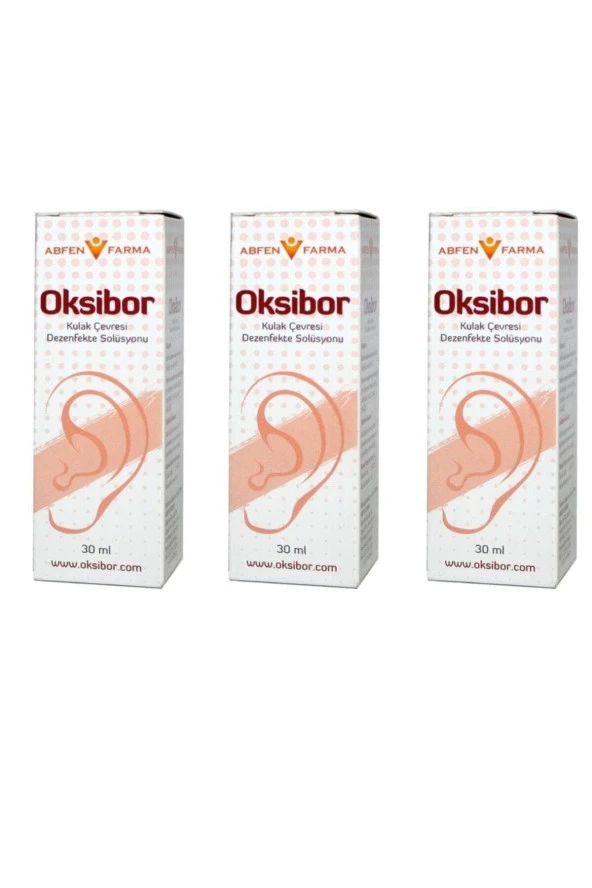ABFEN FARMA Oksibor Kulak Damlası 30 Ml 3 Kutu - Resim 3