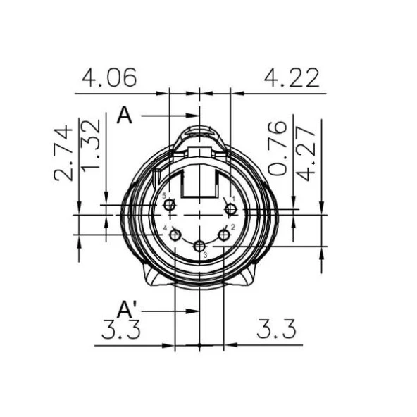 Enova XL25FB 5-Pin Dişi XLR Audio Konnektör - 4