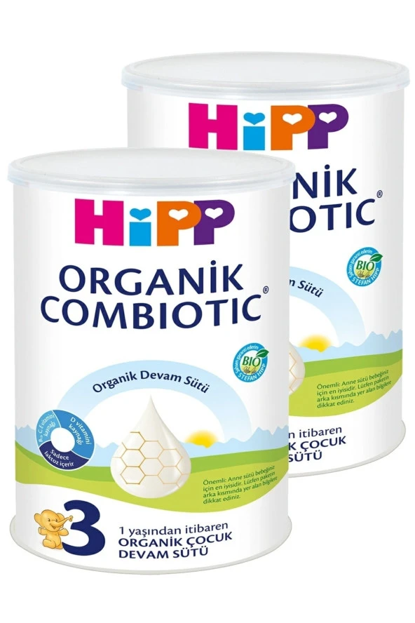 3 Organic Combiotic Bebek Sütü 350 gr X 2 Adet