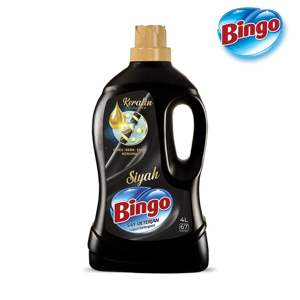Bingo Siyah Sıvı Bakım Çamaşır Deterjanı 4 lt 2'li - 2