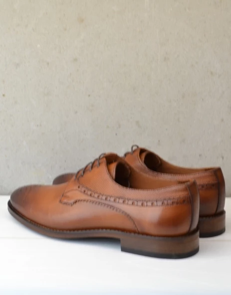 Erkek Deri 3023 K3 Microlight Kahve Klasik Erkek Ayakkabı - 2